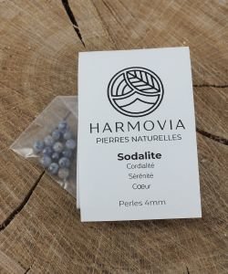 Perles Sodalite 4mm, 1 pièce